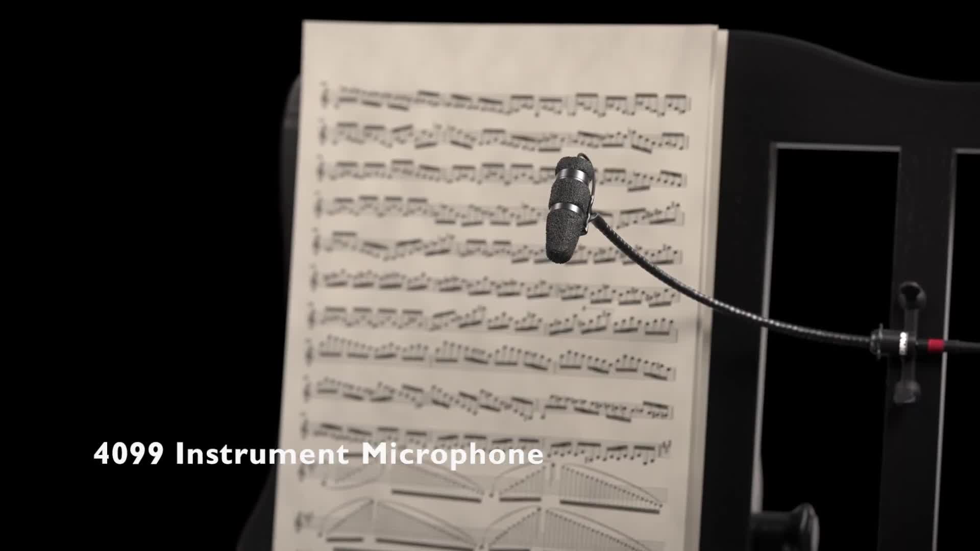 4099 乐器麦克风可捕捉任何乐器的真实声音